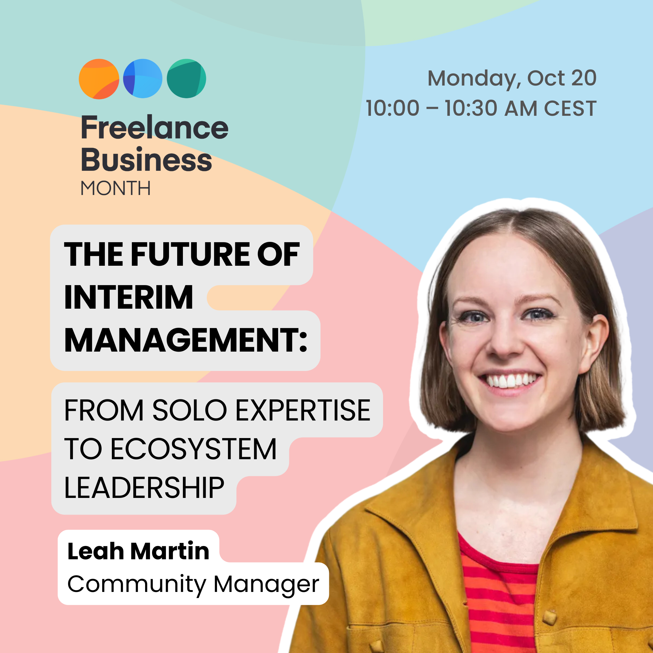 Leah Martin - Community Manager of Best Best Talent Platform - speaks at Freelance Business Month