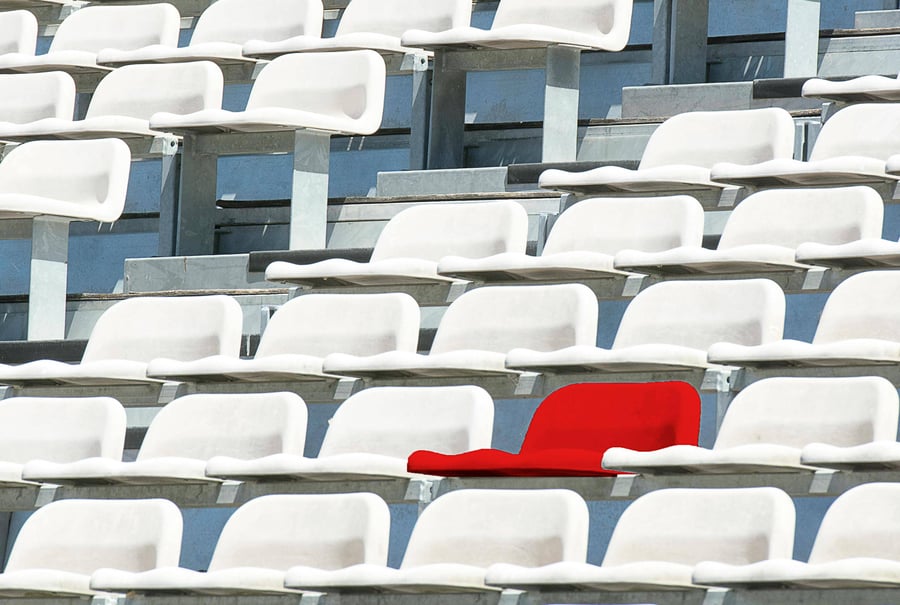 red seat (closer)